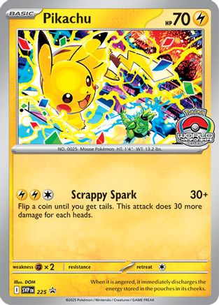 Pikachu (World Championship 2025) 225 SV Scarlet & Violet Promo Cards