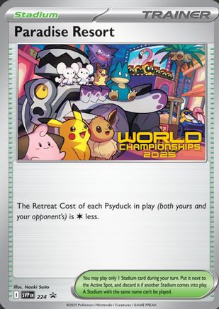 Paradise Resort (World Championships 2025) 224 SV Scarlet & Violet Promo Cards