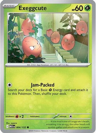 Exeggcute 004/132 - Reverse Holofoil Mega Evolution