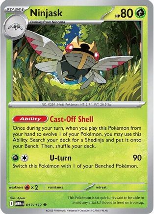 Ninjask 017/132 Mega Evolution