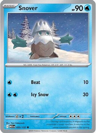 Snover 035/132 - Reverse Holofoil Mega Evolution