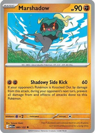 Marshadow 080/132 - Reverse Holofoil Mega Evolution