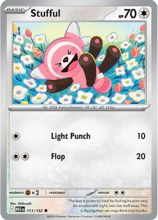 Stufful 111/132 - Reverse Holofoil Mega Evolution