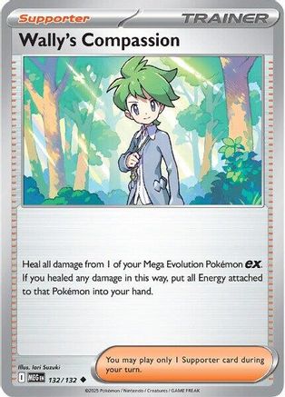 Wally's Compassion 132/132 - Reverse Holofoil Mega Evolution