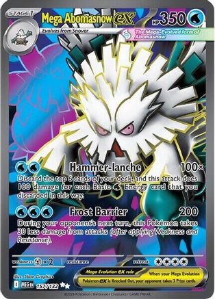 Mega Abomasnow ex 157/132 - Holofoil Mega Evolution