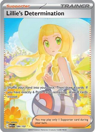 Lillie's Determination 184/132 - Holofoil Mega Evolution