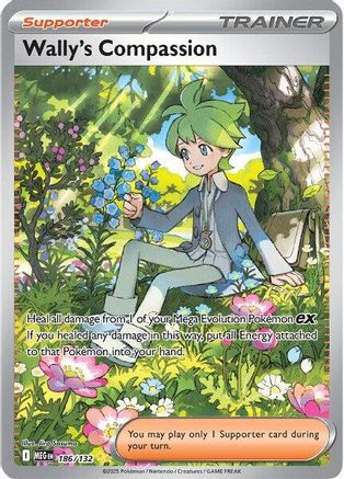 Wally's Compassion 186/132 - Holofoil Mega Evolution