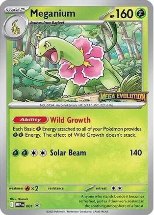 Meganium 001 Mega Evolution Promo