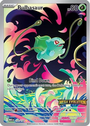 Bulbasaur (Mega Evolution Stamped) 133/132 - Holofoil Miscellaneous Cards & Products