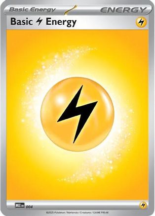 Basic Lightning Energy 004 - Reverse Holofoil MEE Mega Evolution Energies