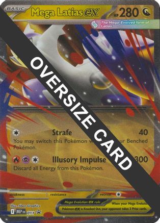Mega Latias ex 011 - Holofoil Jumbo Cards
