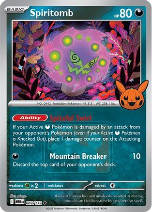 Spiritomb (Pokeween 2025) 087/132 - Reverse Holofoil Miscellaneous Cards & Products
