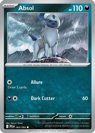 Absol 063/094 - Reverse Holofoil Phantasmal Flames
