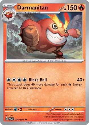 Darmanitan 016/094 - Reverse Holofoil Phantasmal Flames