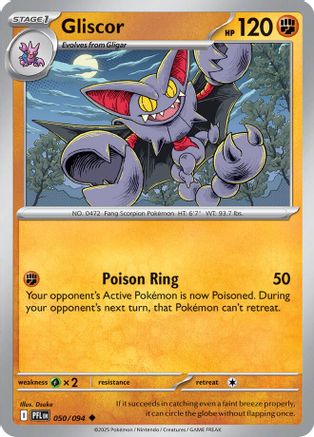 Gliscor 050/094 - Reverse Holofoil Phantasmal Flames