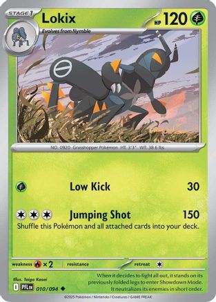 Lokix 010/094 - Reverse Holofoil Phantasmal Flames