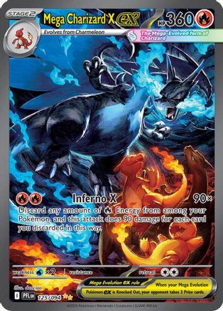 Mega Charizard X ex 125/094 - Holofoil Phantasmal Flames