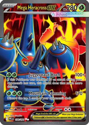 Mega Heracross ex 108/094 - Holofoil Phantasmal Flames