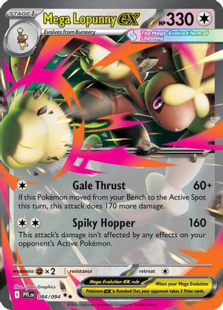 Mega Lopunny ex 084/094 - Holofoil Phantasmal Flames