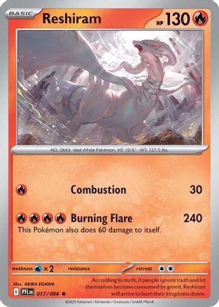 Reshiram 017/094 - Holofoil Phantasmal Flames