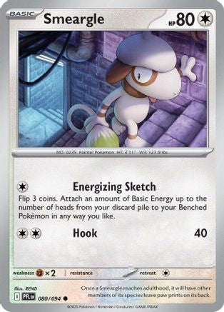 Smeargle 080/094 - Reverse Holofoil Phantasmal Flames