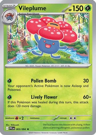 Vileplume 003/094 - Holofoil Phantasmal Flames