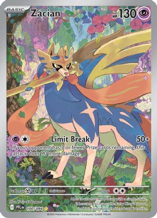 Zacian 100/094 - Holofoil Phantasmal Flames