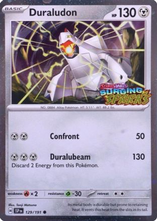 Duraludon (Surging Sparks) 129 - Holofoil Miscellaneous Cards & Products