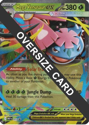 Mega Venusaur ex 013 - Holofoil Jumbo Cards