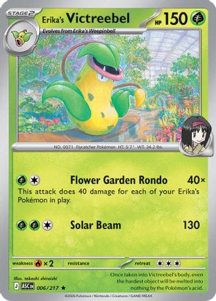 Erika's Victreebel 006/217 - Holofoil Ascended Heroes