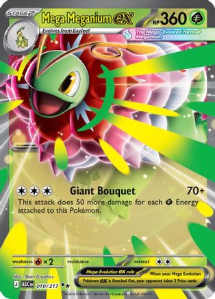 Mega Meganium ex 010/217 - Holofoil Ascended Heroes