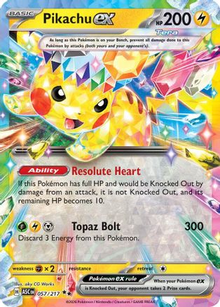 Pikachu ex 057/217 - Holofoil Ascended Heroes