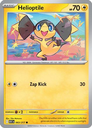 Helioptile 063/217 Ascended Heroes