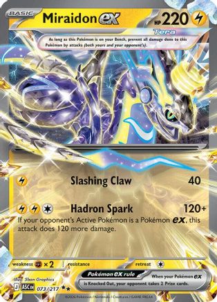 Miraidon ex 073/217 - Holofoil Ascended Heroes