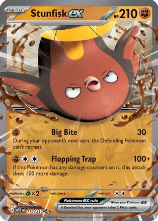 Stunfisk ex 114/217 - Holofoil Ascended Heroes