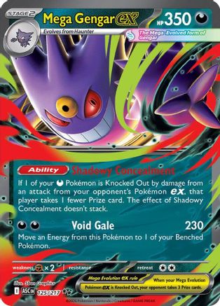 Mega Gengar ex 125/217 - Holofoil Ascended Heroes