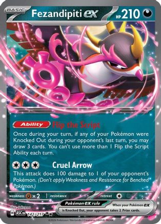 Fezandipiti ex 142/217 - Holofoil Ascended Heroes