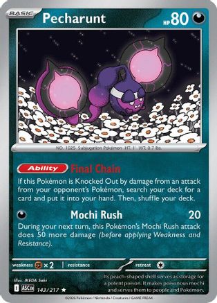 Pecharunt 143/217 - Holofoil Ascended Heroes