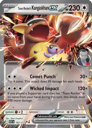 Team Rocket's Kangaskhan ex 162 - Holofoil Ascended Heroes