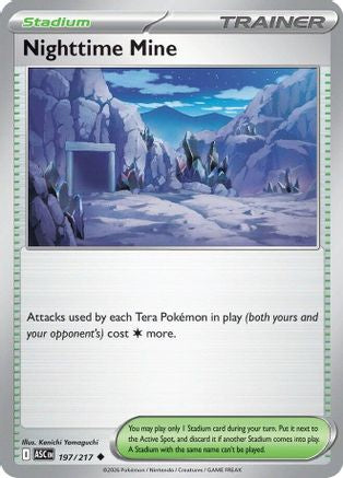 Nighttime Mine 197/217 - Reverse Holofoil Ascended Heroes