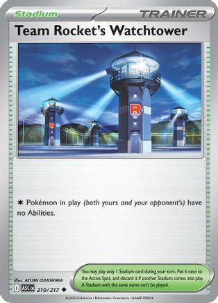 Team Rocket's Watchtower 210/217 - Reverse Holofoil Ascended Heroes