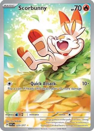 Scorbunny 225/217 - Holofoil Ascended Heroes