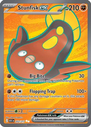Stunfisk ex 252/217 - Holofoil ME Ascended Heroes