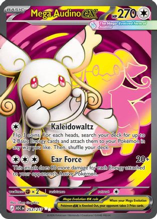 Mega Audino ex 253/217 - Holofoil ME Ascended Heroes