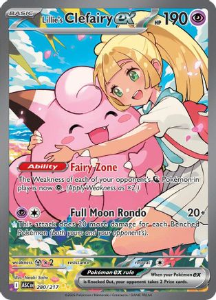 Lillie's Clefairy ex 280/217 - Holofoil Ascended Heroes