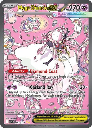 Mega Diancie ex 282/217 - Holofoil Ascended Heroes