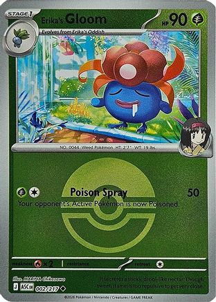 Erika's Gloom (Poke Ball) 002/217 - Reverse Holofoil Ascended Heroes