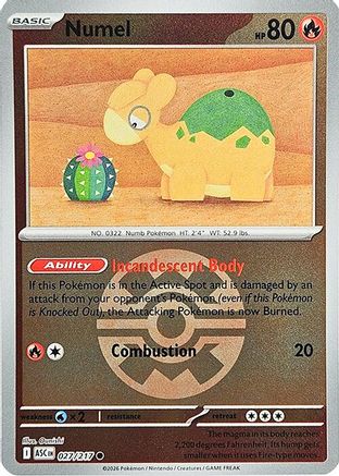 Numel (Quick Ball) 027/217 - Reverse Holofoil Ascended Heroes