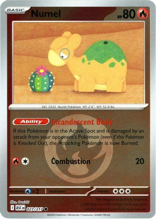 Numel (Energy Symbol Pattern) 027/217 - Reverse Holofoil Ascended Heroes