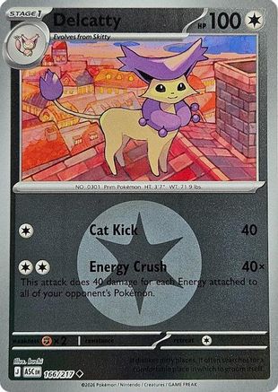 Delcatty (Energy Symbol Pattern) 166/217 - Reverse Holofoil Ascended Heroes